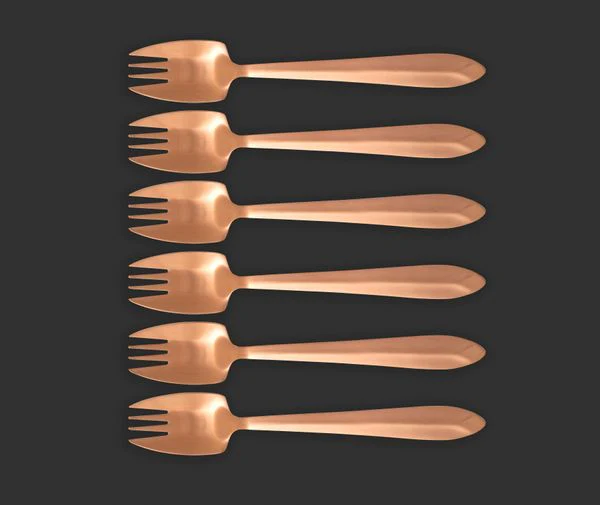 Splayd Black Label Rose Gold Satin Set/6 - Image 3