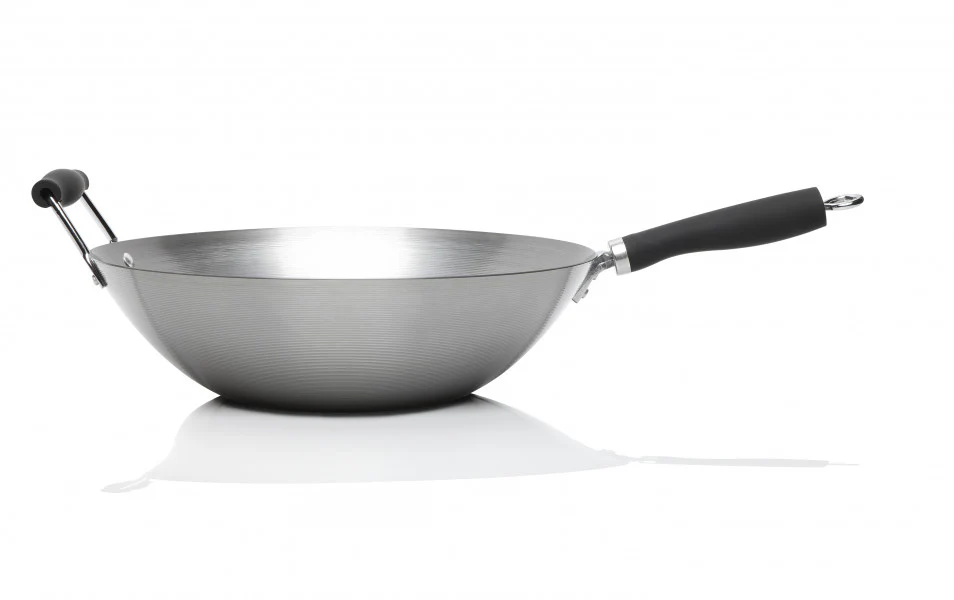 Stanley Rogers Classic Carbon Steel Wok Black - 35cm