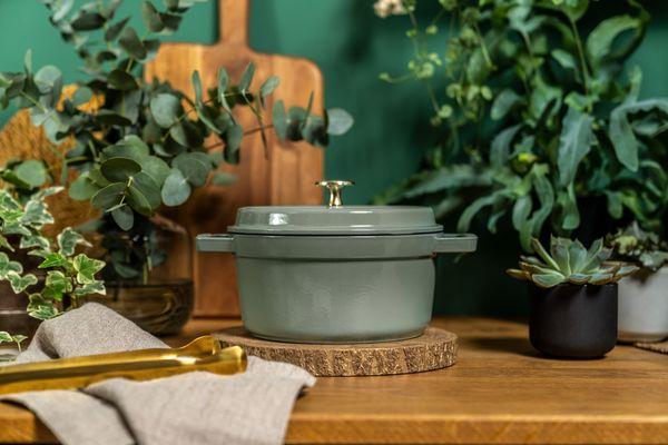 Staub Cocotte Round 26cm - Eucalyptus - Image 4