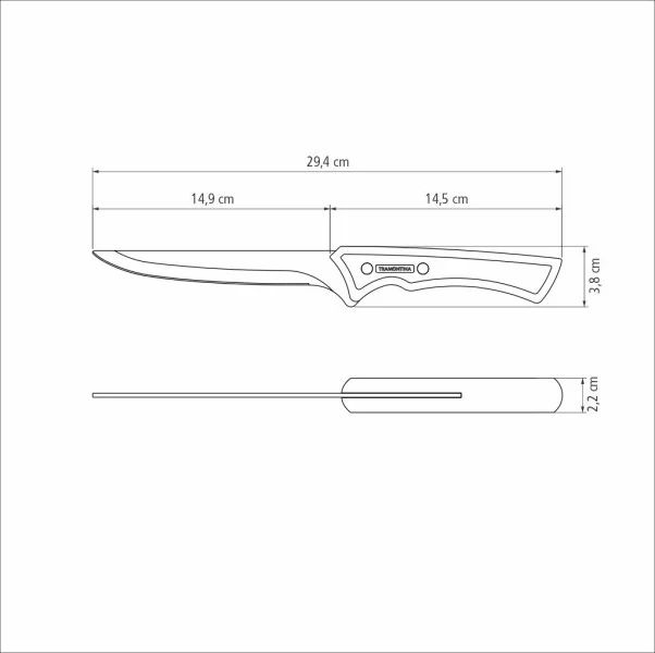 Tramontina Churrasco Black Collection Boning Knife 6, 15cm - Image 5