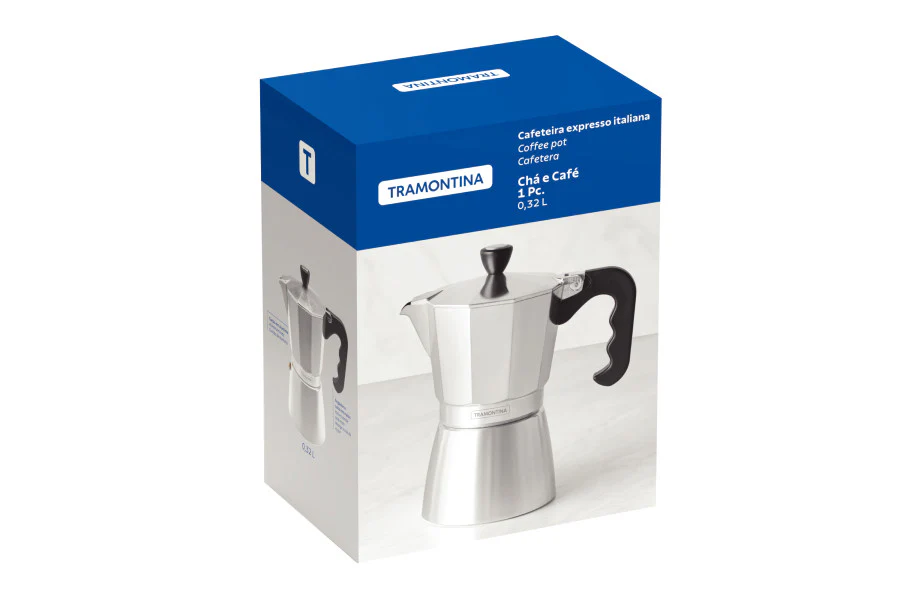 Tramontina Italian Espresso Coffee Maker 320ml - 6 Cup - Image 2