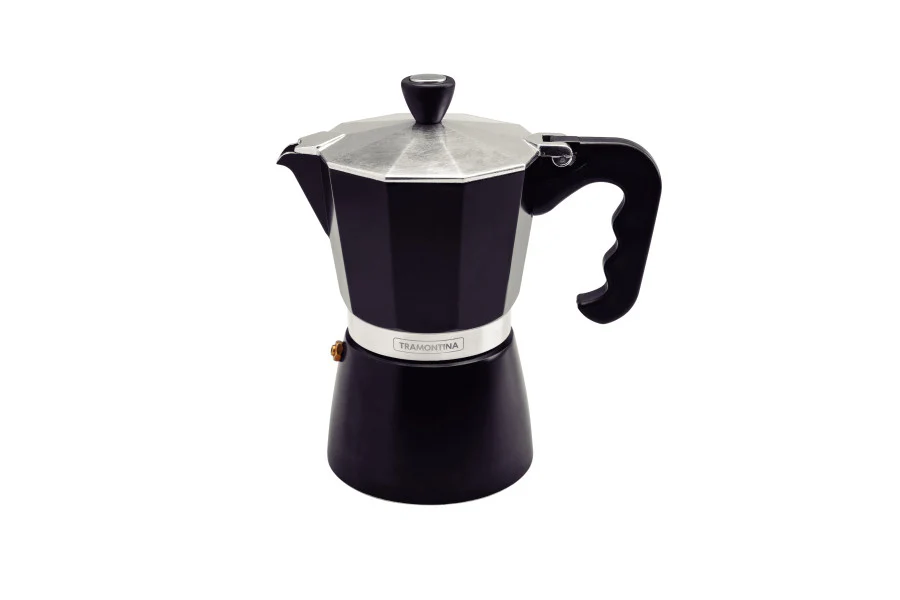 Tramontina Italian Espresso Coffee Maker Black - 6 Cup (320ml)