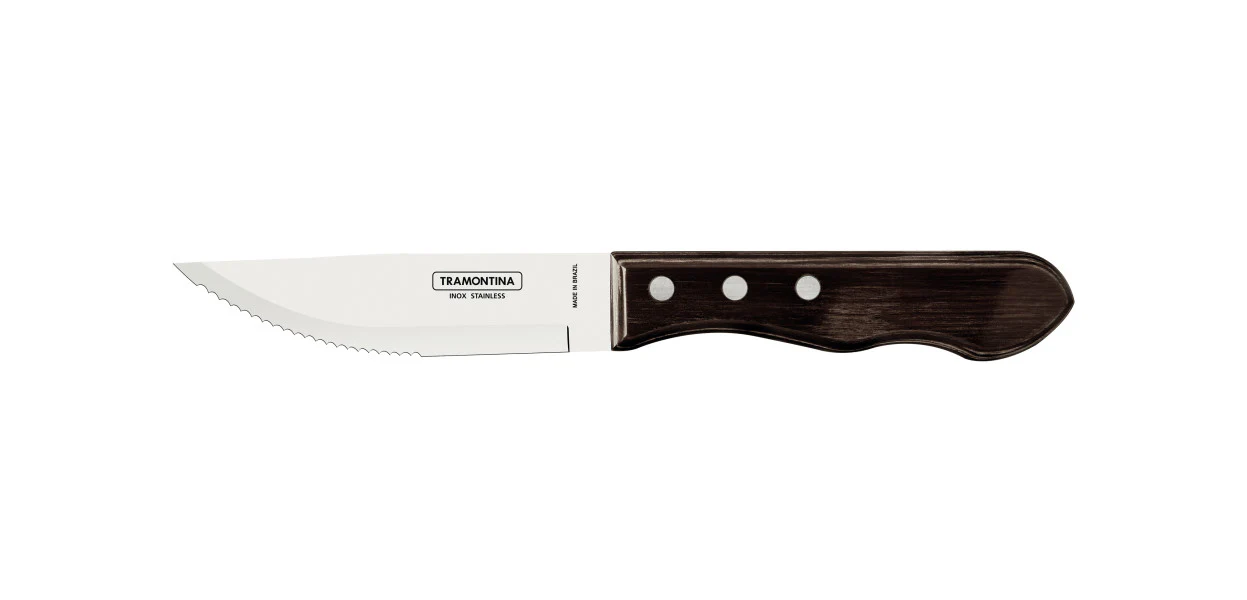 Tramontina Jumbo Steak Knife with Polywood Handle - 12cm