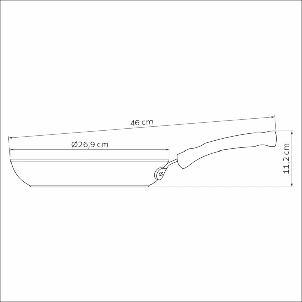 Tramontina Professional Nonstick Frying Pan - 26cm - Image 5