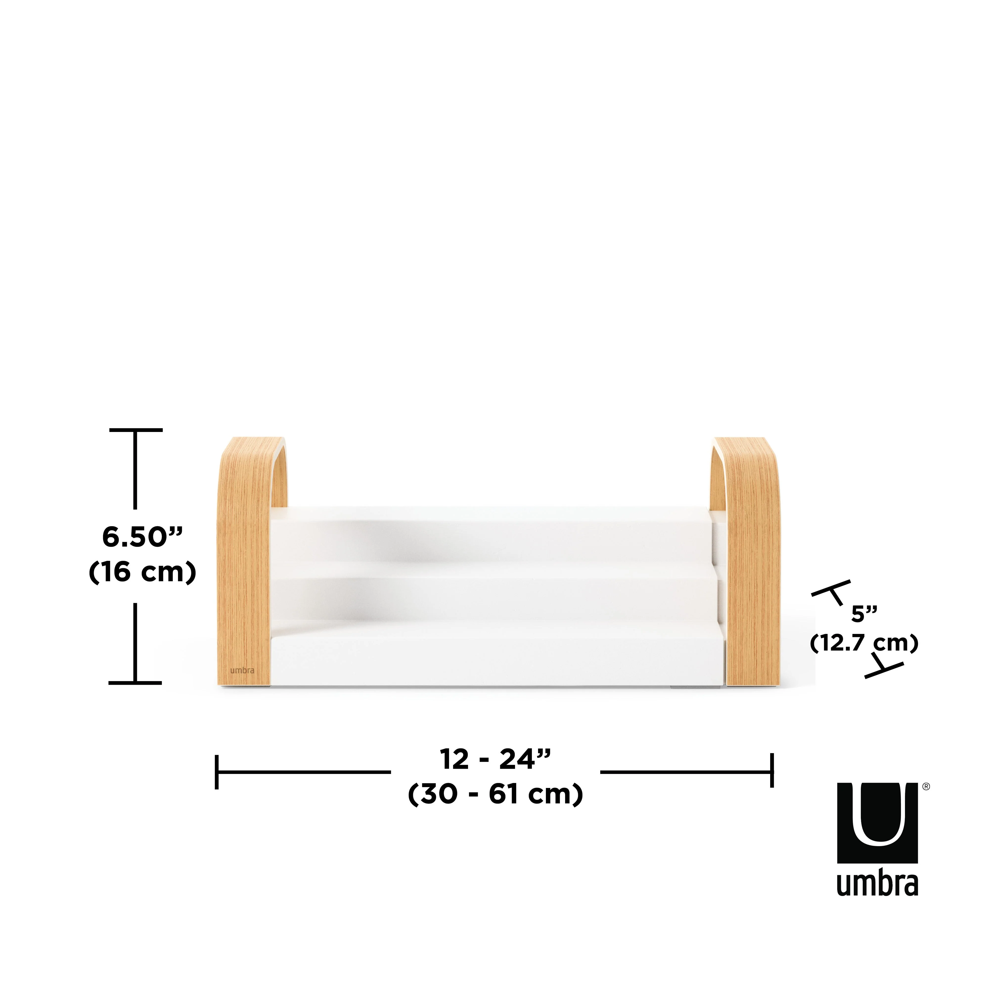 Umbra Bellwood 3-Tier Spice Shelf White/Natural - Image 6