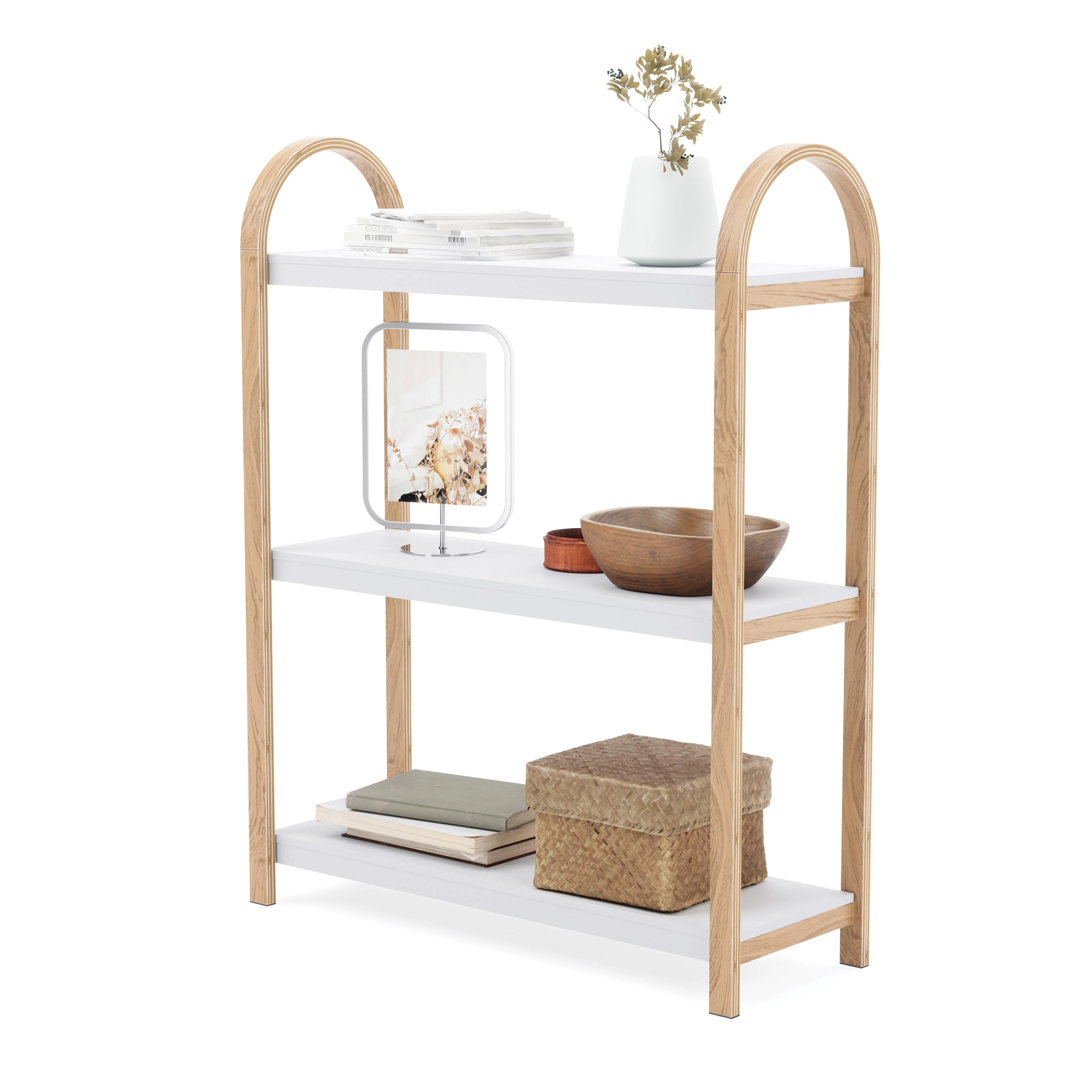 Umbra Bellwood Freestanding Shelf 3 Tier - White/Natural