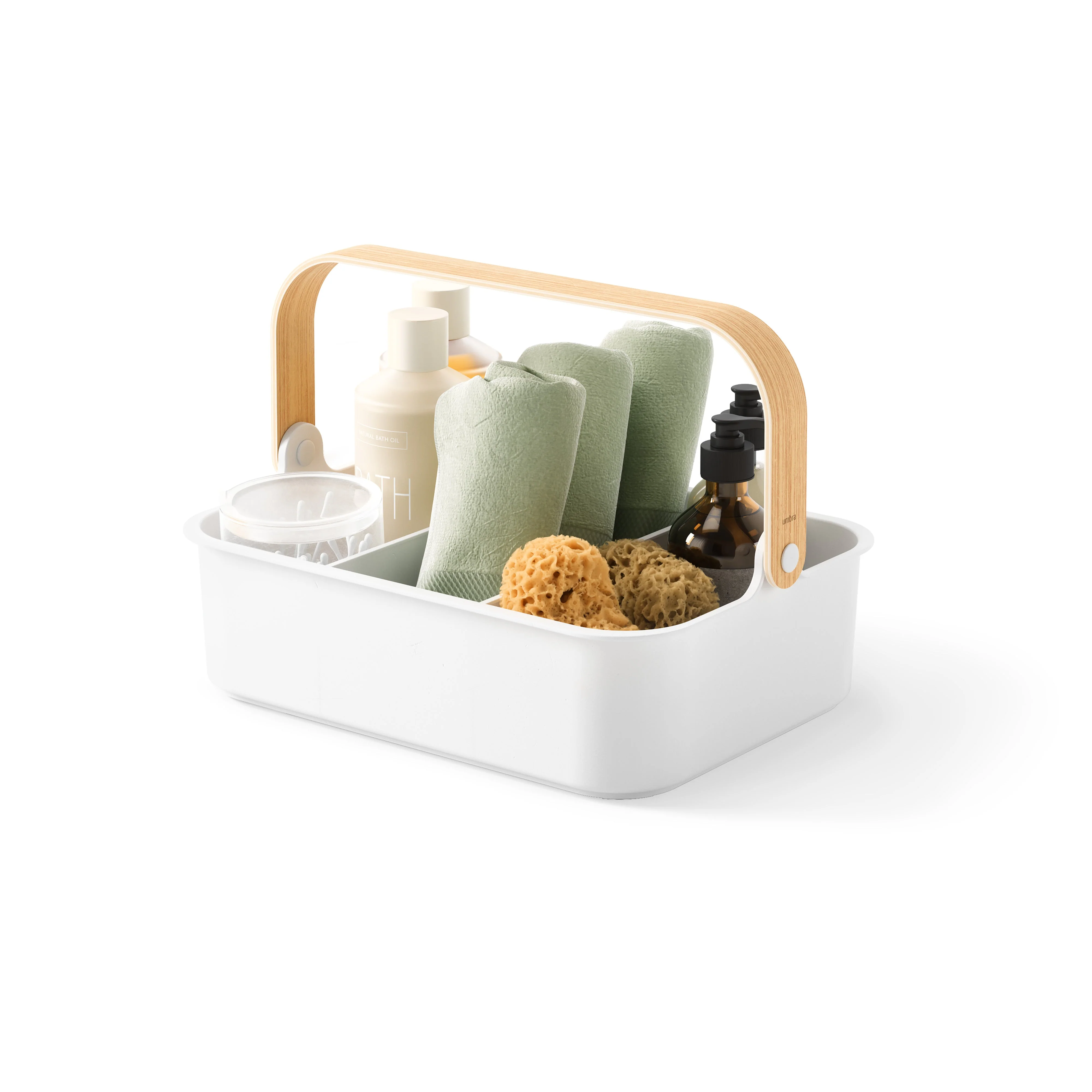 Umbra Bellwood Storage Bin - Large - White/Natural - Image 5