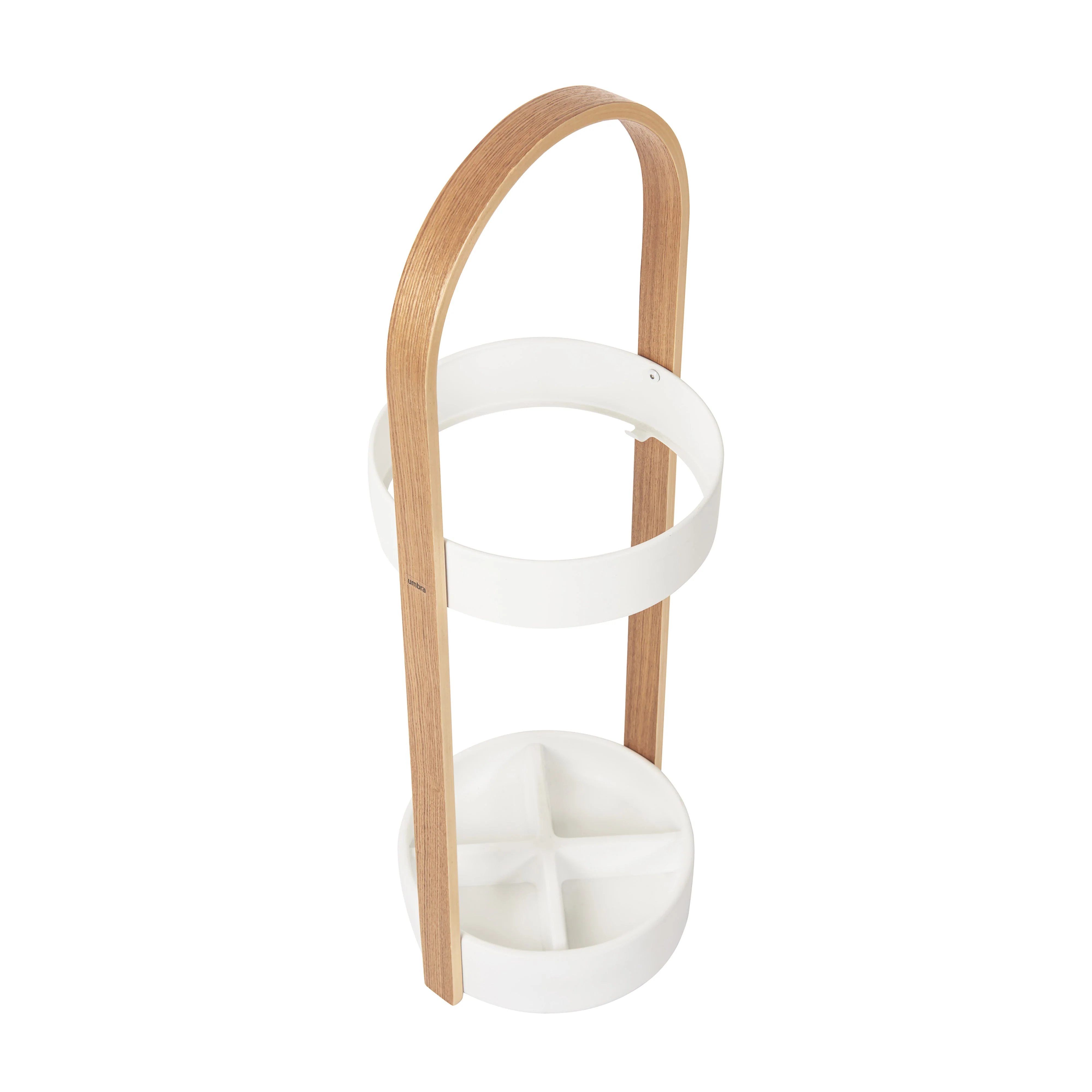 Umbra Bellwood Umbrella Stand - White/Natural - Image 5
