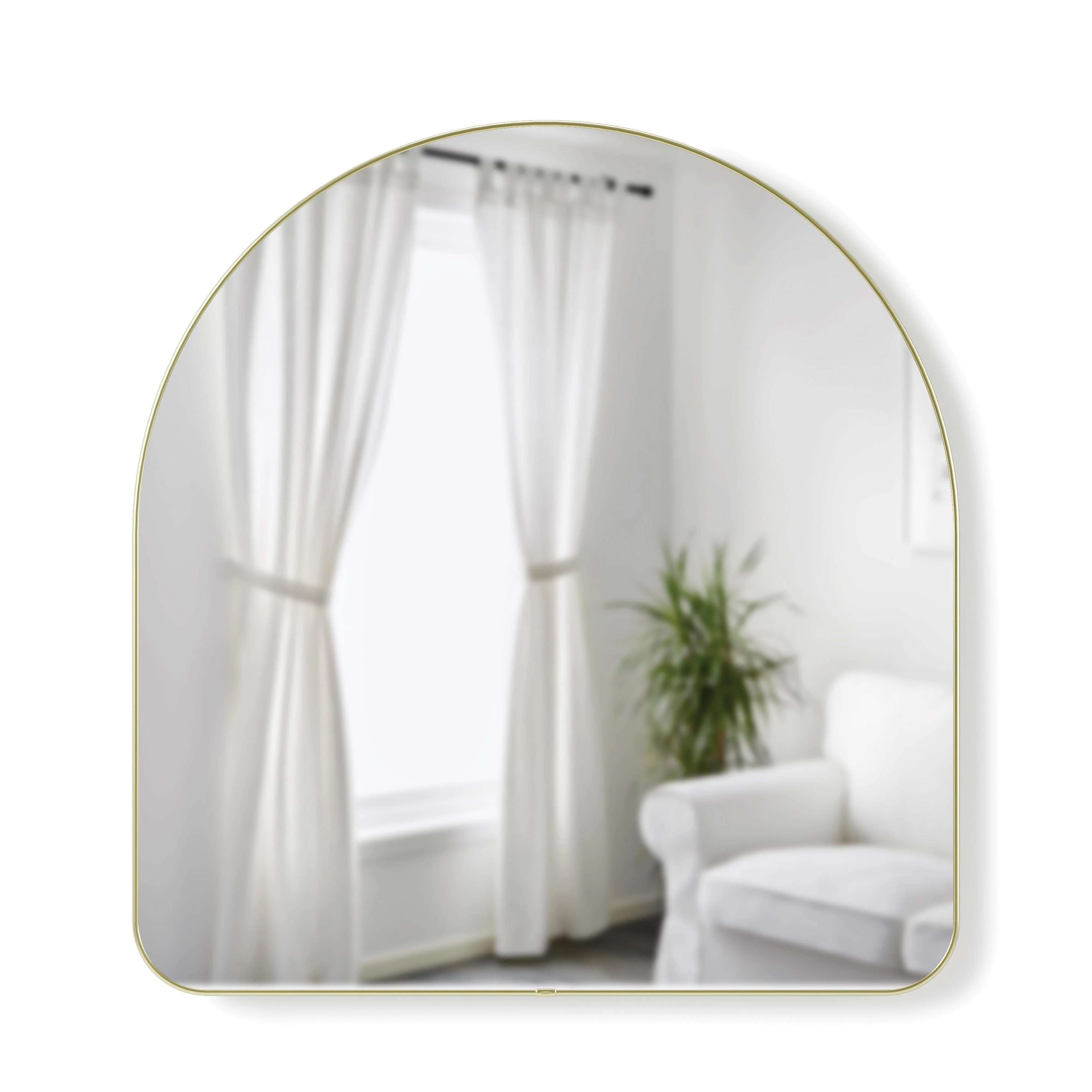 Umbra Hubba Arched Wall Mirror - Brass