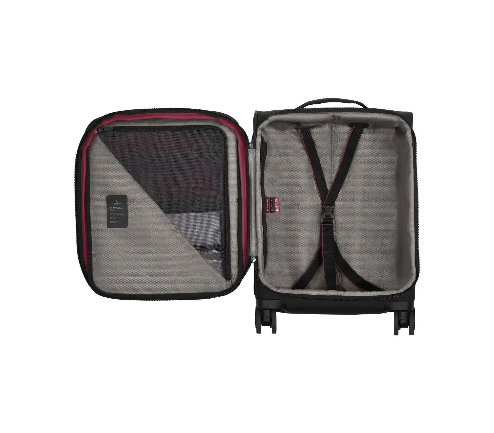 Victorinox Crosslight Global Softside Carry-On 4 wheel dual caster Black - 39L - Image 3