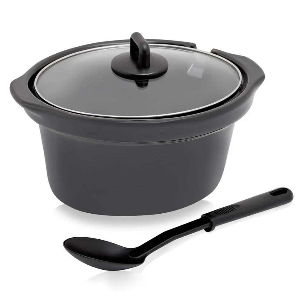 Westinghouse Slow Cooker Sleek Black Stainless Steel - 3 X 2.5L Ceramic Pots - Image 3