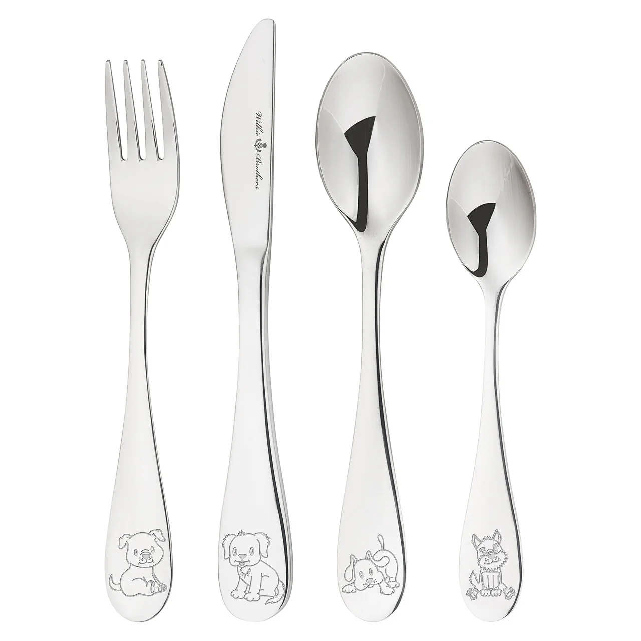 Wilkie Brothers Children’s Steel Cutlery Set Puppy - 4 Piece