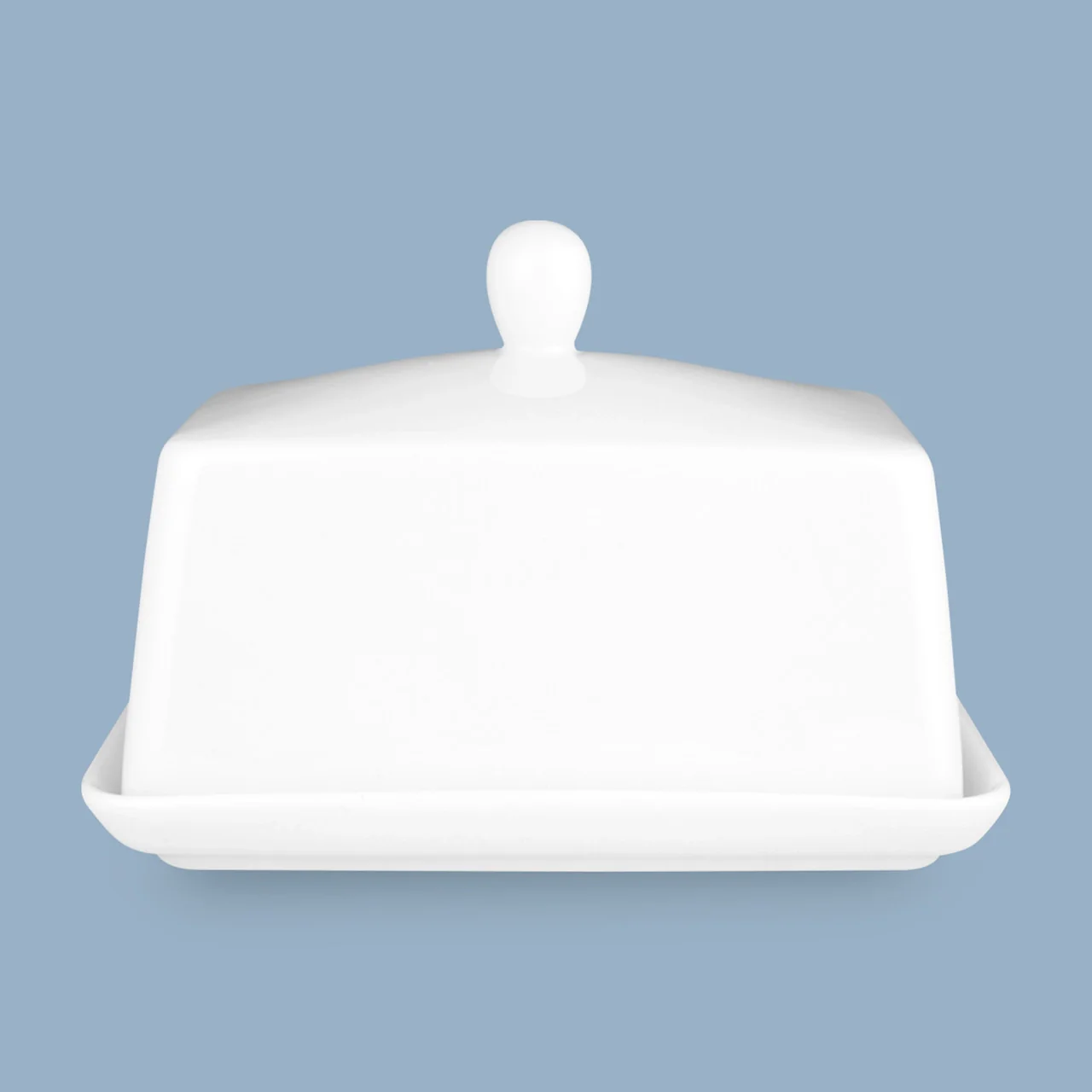 Wilkie Brothers Butter Dish White - 16cm