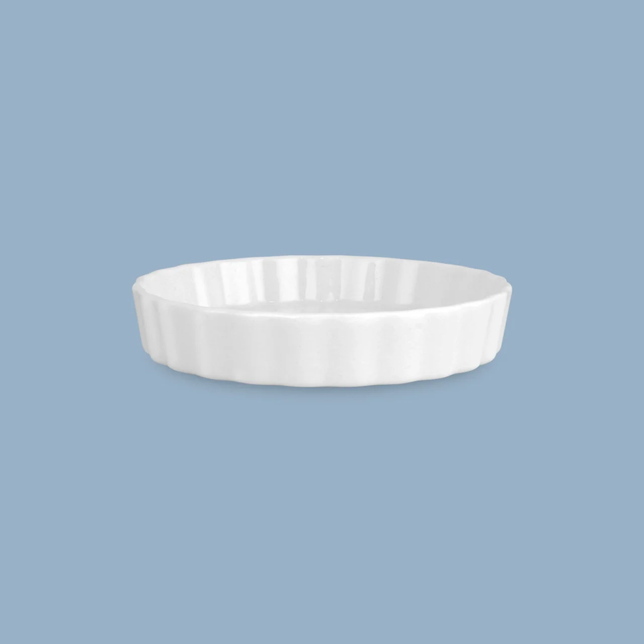 Wilkie Brothers Quiche Dish White New Bone Procelain- 12.5cm