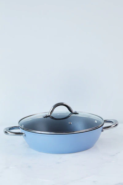 Wiltshire Easycook Blue Non-stick Induction Casserole 28cm/3.59L with glass lid - Image 4
