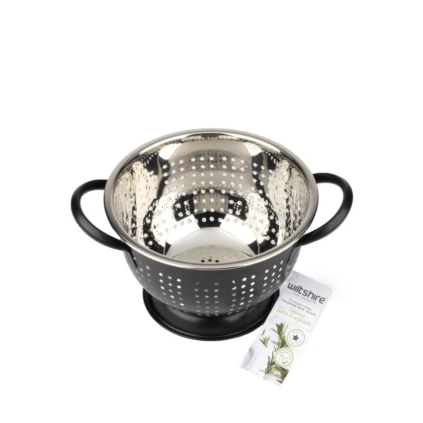 Wiltshire Extra Deep Colander 18cm - Black - Image 2