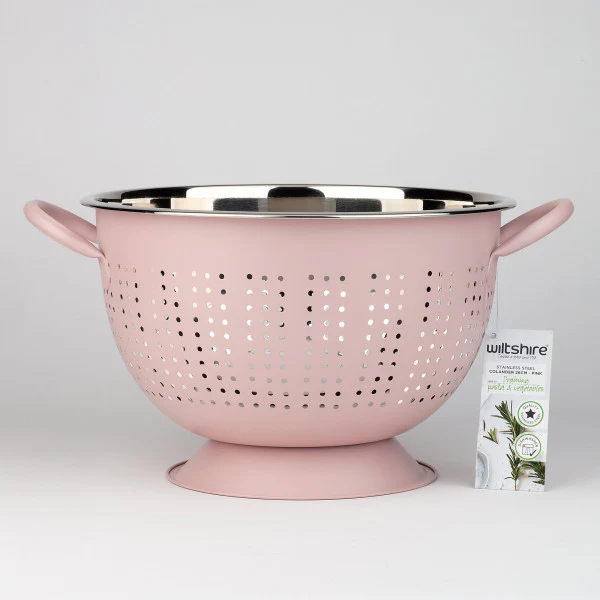 Wiltshire Extra Deep Colander 26cm - Rose Pink - Image 3