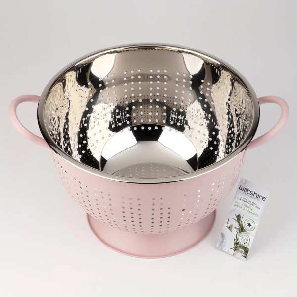 Wiltshire Extra Deep Colander 26cm - Rose Pink - Image 4