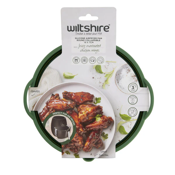 Wiltshire Silicone Air Fryer Round Collapsible Pan 19cm - Image 2
