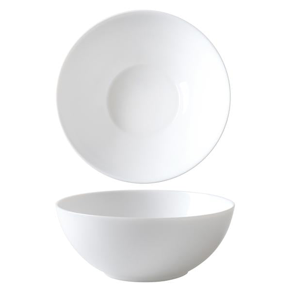Wiltshire White Coupe Glass Noodle Bowl 18cm - Image 2