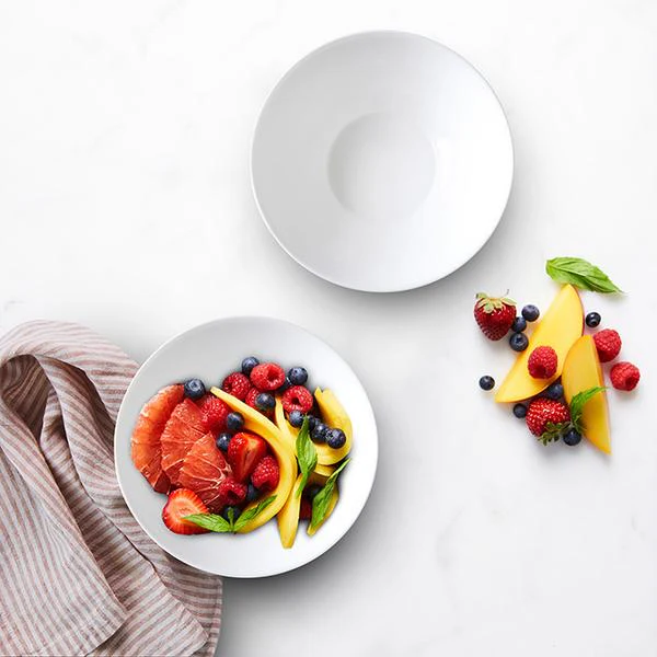 Wiltshire White Coupe Glass Noodle Bowl 18cm - Image 4