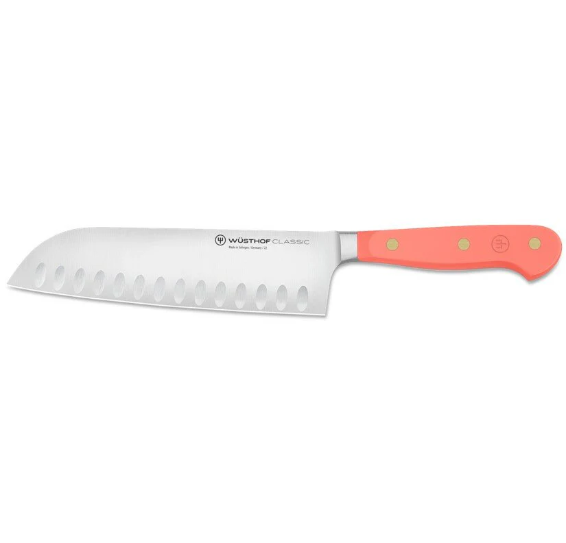 Wusthof Classic Colour Santoku Knife Coral Peach 17cm