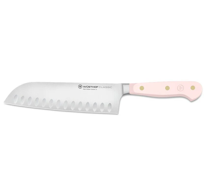 Wusthof Classic Colour Santoku Knife Pink Himalayan Salt 17cm