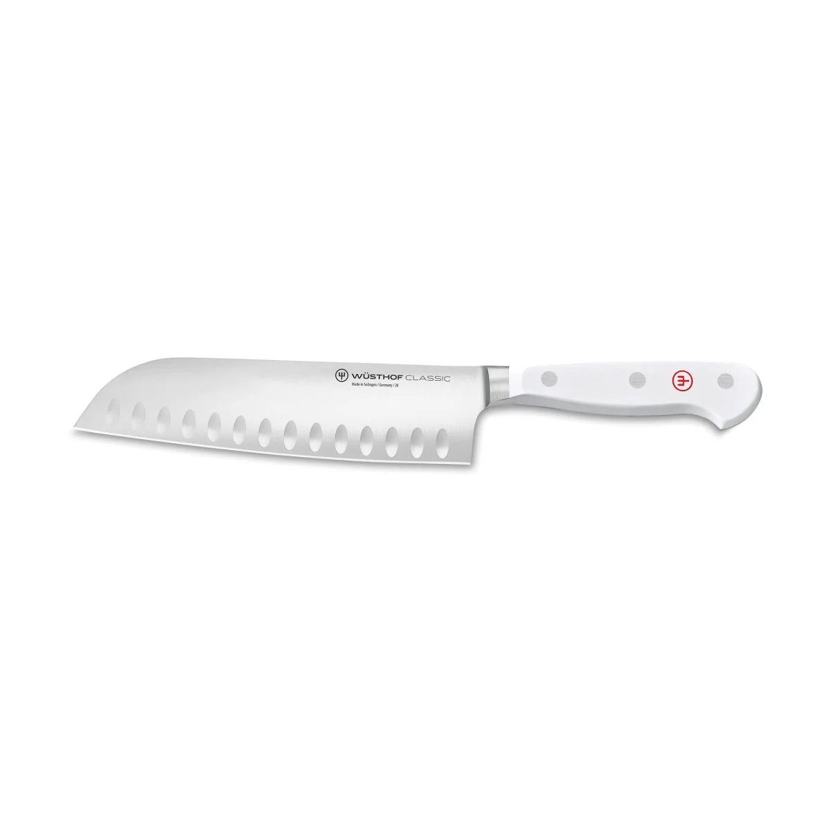 Wusthof Classic White Santoku Knife 17cm